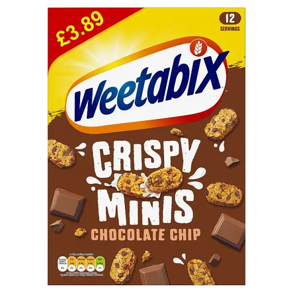 Weetabix Crispy Minis Chocolate Chip 6x500g (Case of 5) - Honesty Sales