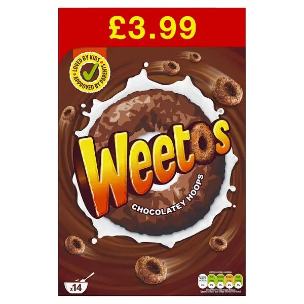 Weetos Chocolatey Hoops 8x420g case (Case of 8) - Honesty Sales