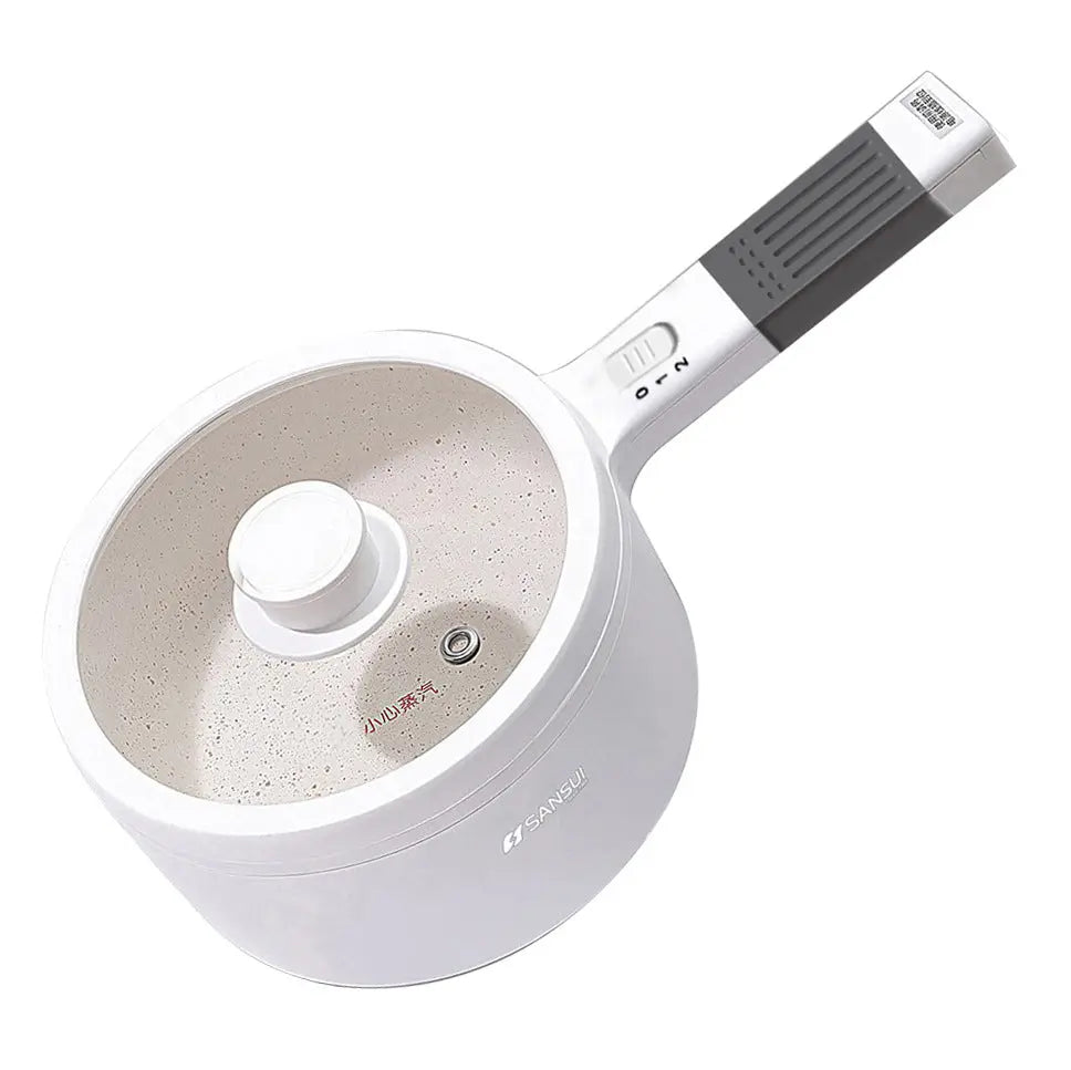 White Electric Cooker Multi Functional Student Noodle Hot Pot Secondary image