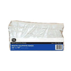 White Sulphite Flat Bags Strung - Honesty Sales