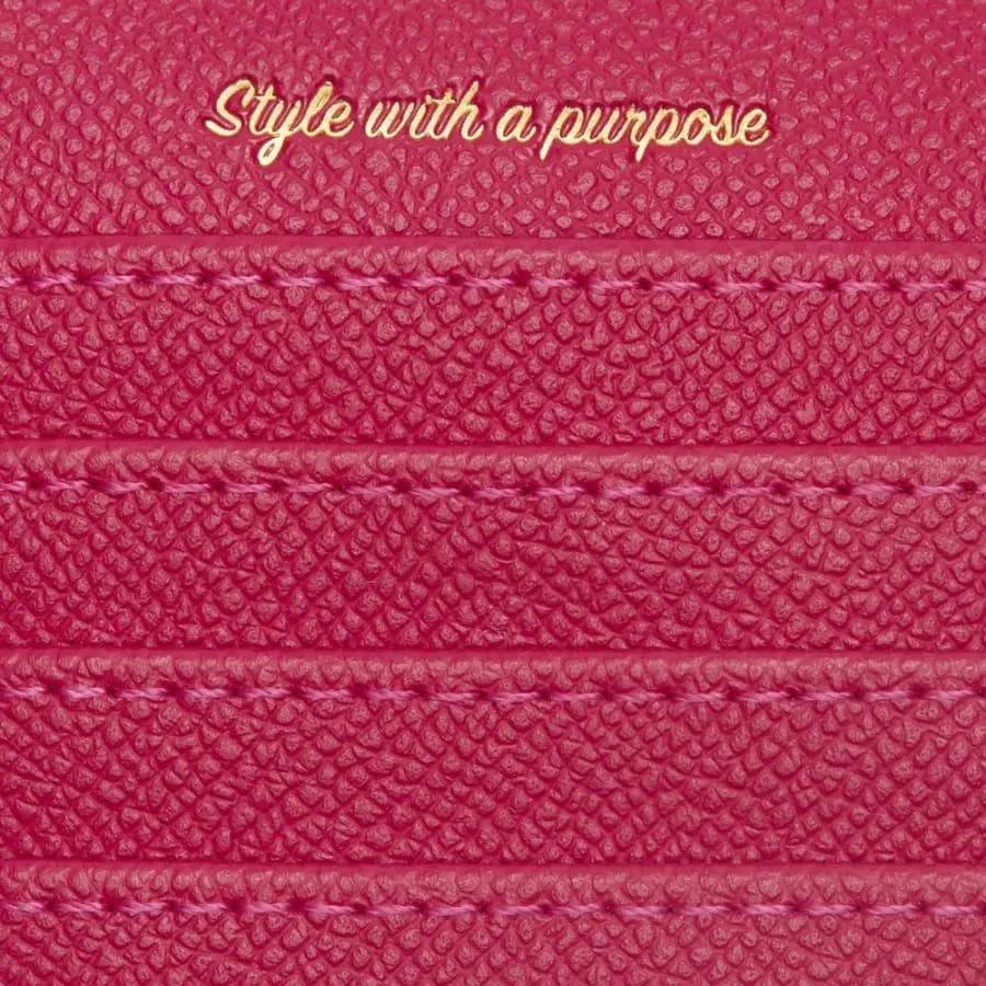 Willow Fuchsia Coin and Card Holder - Honesty Sales U.K