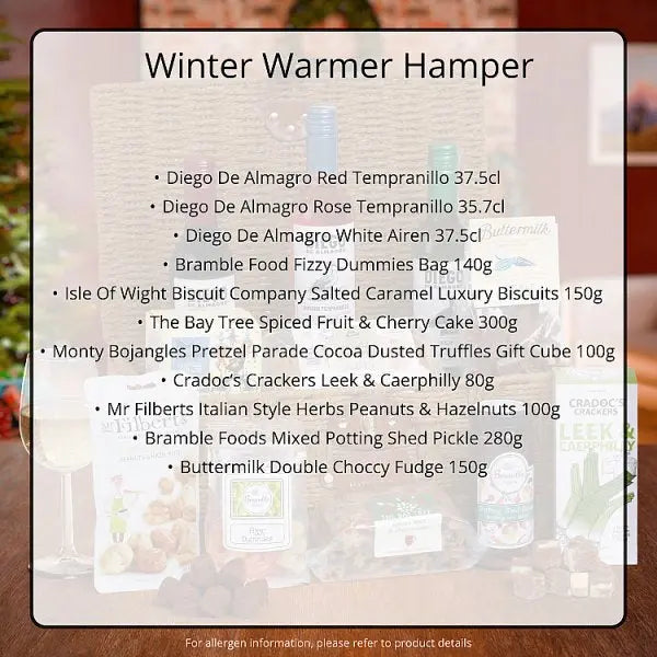 Winter Warmer Hamper  Honesty Sales U.K