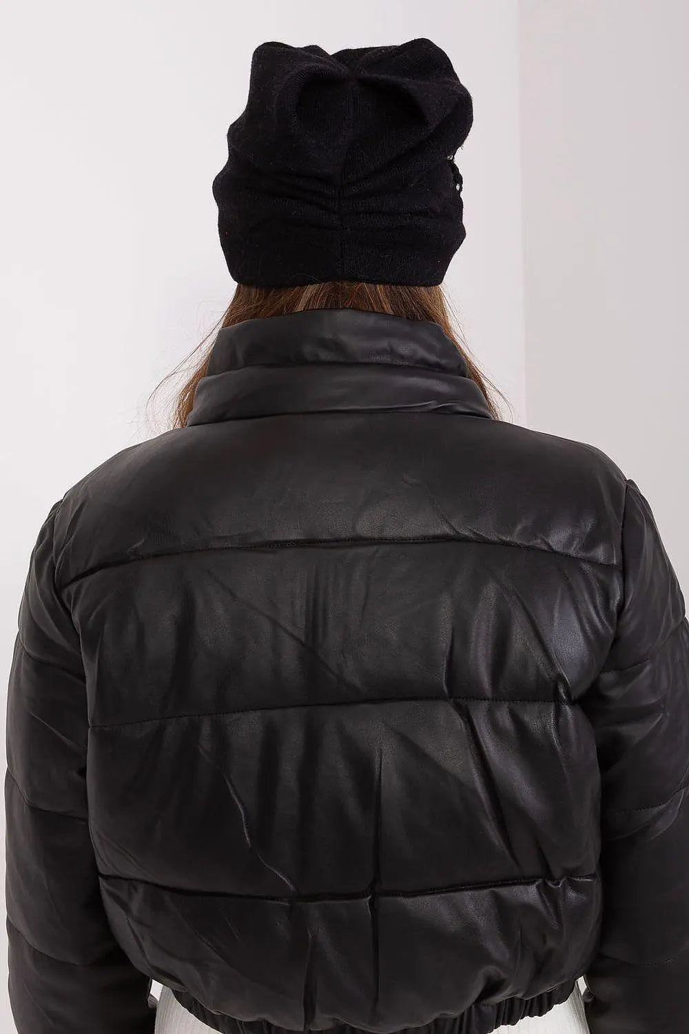 Women's Warm Winter Hat – Smooth Knit with Side Appliqué Secondary image