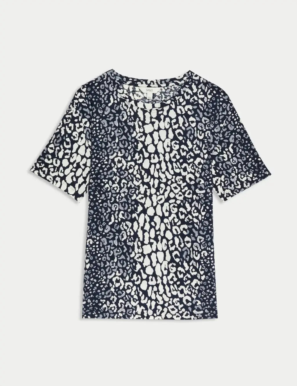 Womens Cotton Modal Blend Printed T-Shirt Honesty Sales