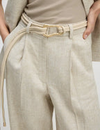 Womens Linen Blend Wide Leg Trousers Honesty Sales