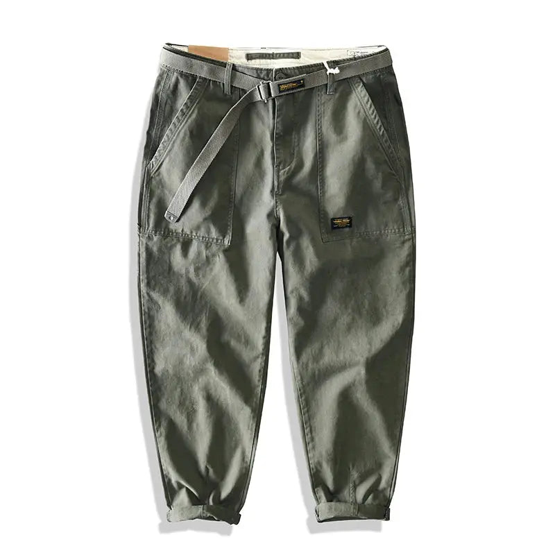 Yu Wenle Amekaji Trendy Versatile Workwear Pants Men American Retro Trousers Fashion Cargo Pants Man Straight Casual Baggy Pants Zweitbild