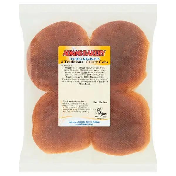 Adkins Bakery 4 Traditional Crusty Cobs - Honesty Sales