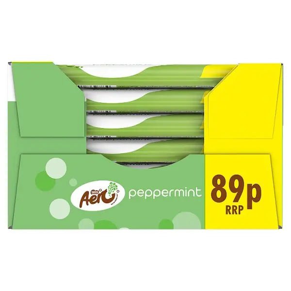 Aero Bubbly Peppermint Chocolate Bar 36g (Case of 24) - Honesty Sales