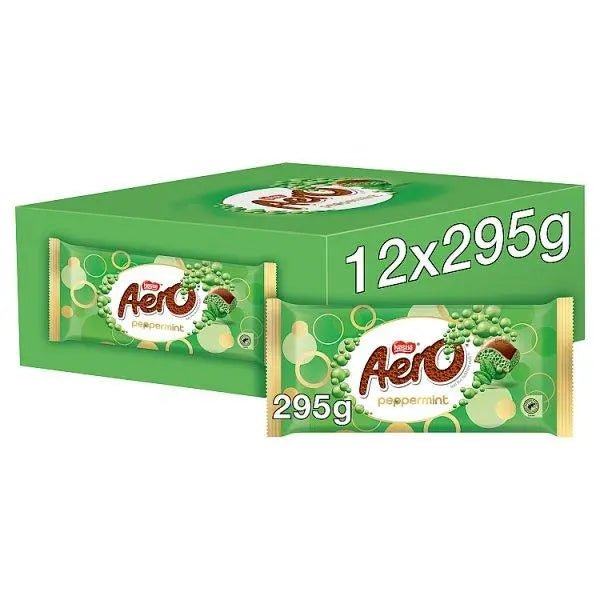 Aero Peppermint Milk Chocolate Giant Sharing Bar 295g (Case of 12) - Honesty Sales