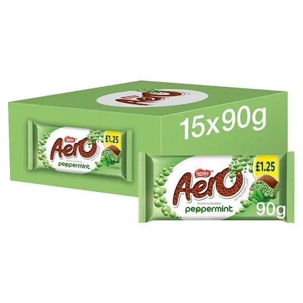 Aero Peppermint Mint Chocolate Sharing Bar 90g - Honesty Sales