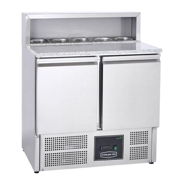 Sterling Pro Cobus SPU902PZ 2 Door Pizza Counter Granite Top 5 x GN1/6, 240 Litres Hauptbild