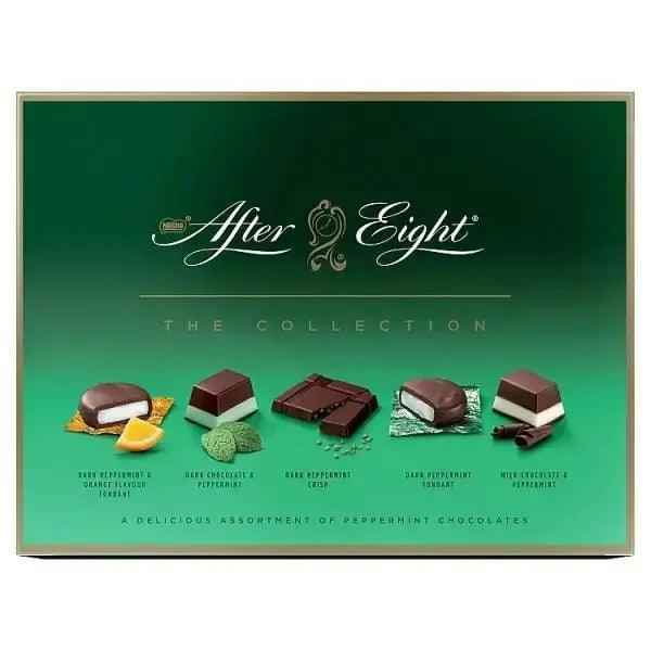 After Eight Dark and Milk Peppermint Chocolate Box 199g (Case of 8) - Honesty Sales