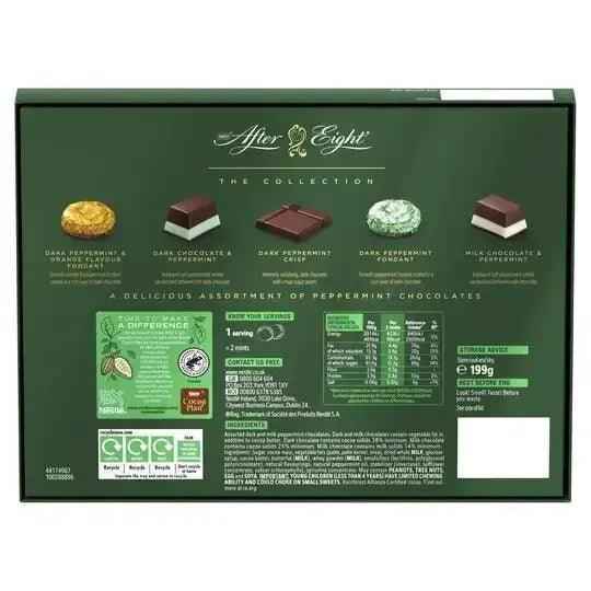 After Eight Dark and Milk Peppermint Chocolate Box 199g (Case of 8) - Honesty Sales