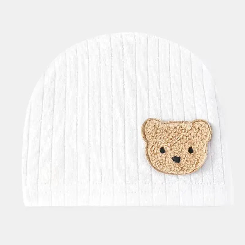 All Seasons Newborn Baby Boy Girl Romper 100% Pure Cotton Soft Cartoon Bear Bodysuit with Hat - Honesty Sales
