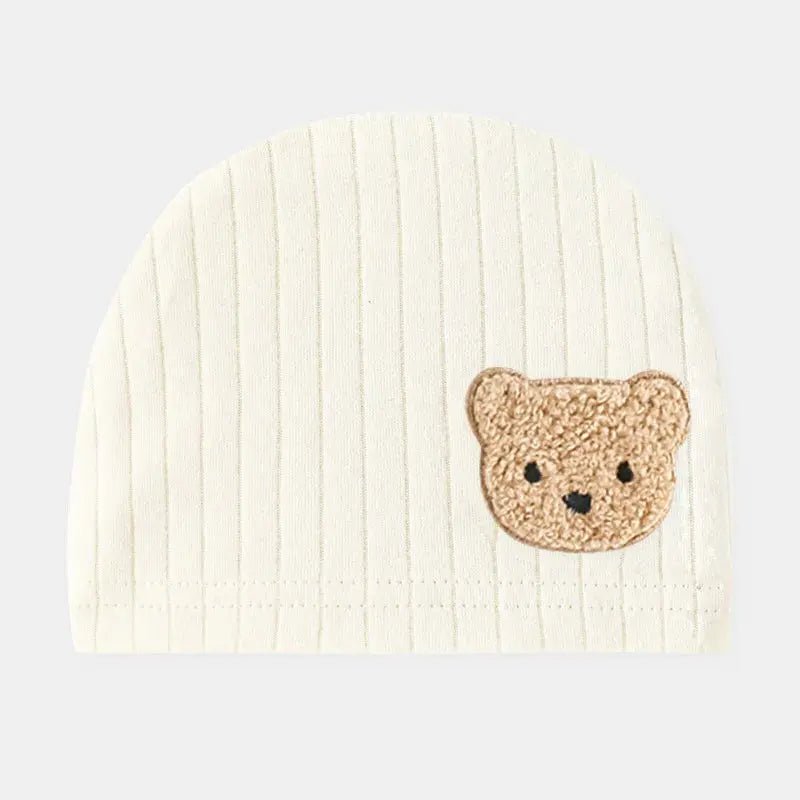 All Seasons Newborn Baby Boy Girl Romper 100% Pure Cotton Soft Cartoon Bear Bodysuit with Hat - Honesty Sales
