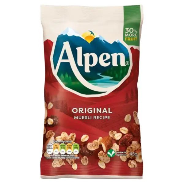 Alpen Original Muesli Recipe 45g (Case of 30) - Honesty Sales