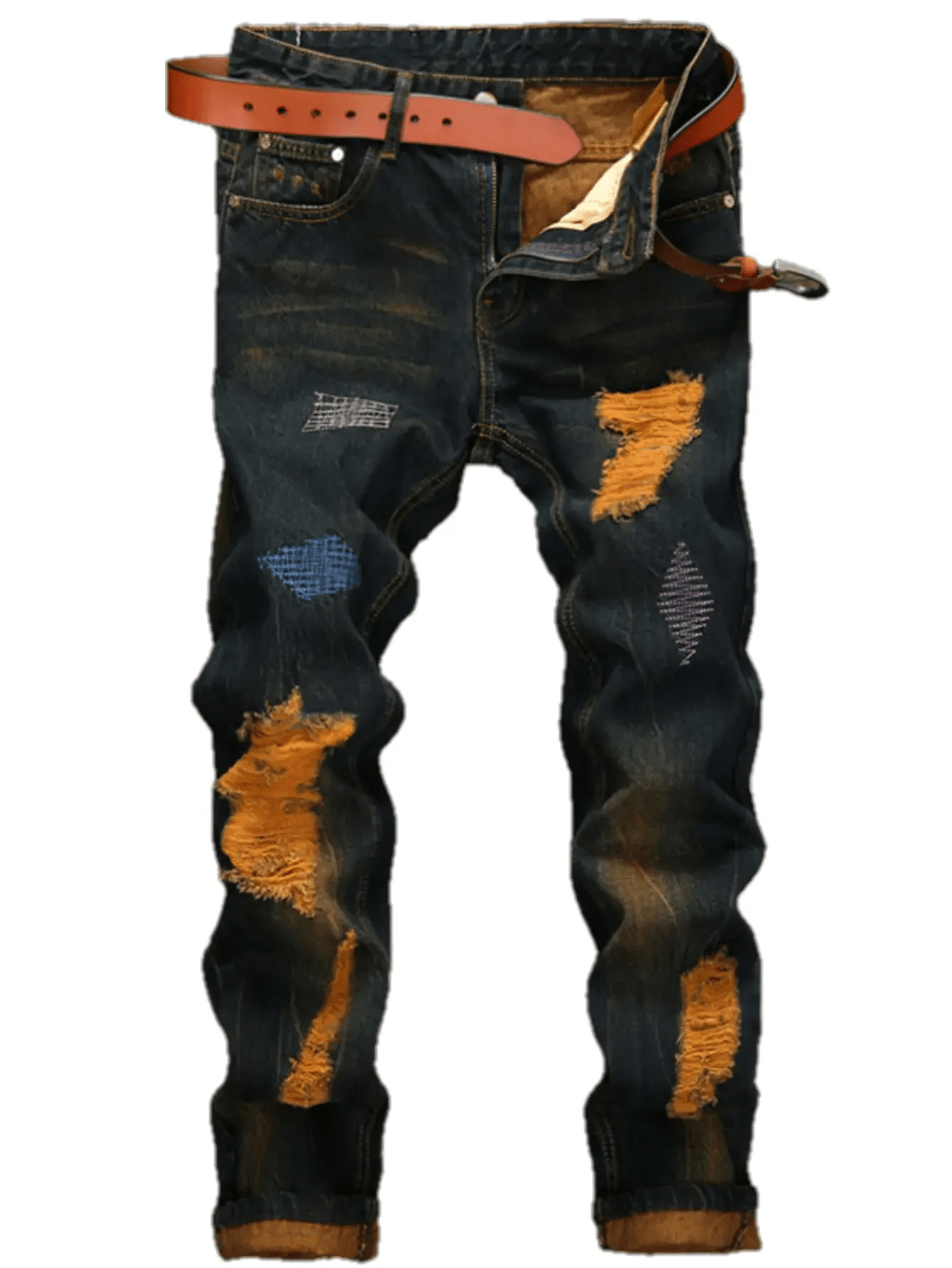 American retro personality makes old men's straight jeans - Honesty Sales