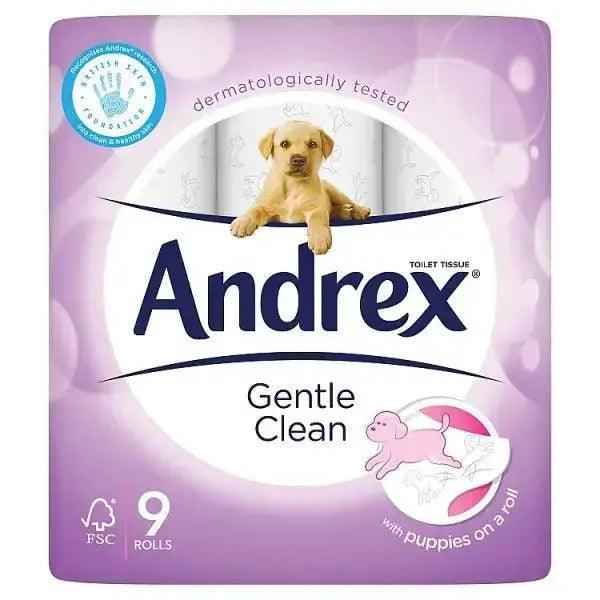 Andrex Gentle Clean 9 Rolls (Pack of 5) - Honesty Sales Hauptbild