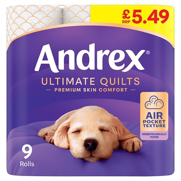 Andrex Ultimate Quilts 9 roll (4 x 9Roll) - Honesty Sales