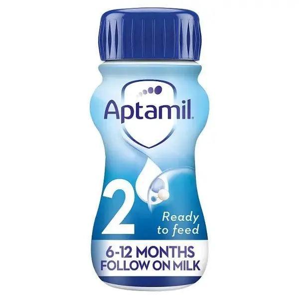 Aptamil 2 Follow On Baby Milk Formula 6-12 Months 200ml (Case of 12) - Honesty Sales