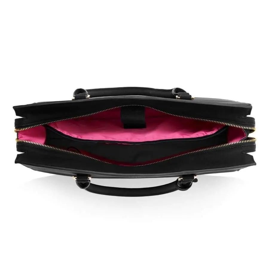 Aricia Black Vegan Laptop Bag - Honesty Sales
