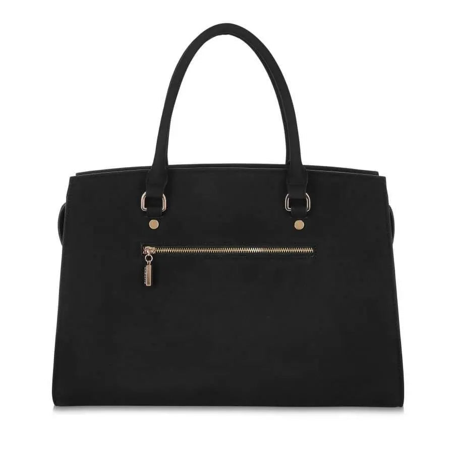 Aricia Black Vegan Laptop Bag - Honesty Sales
