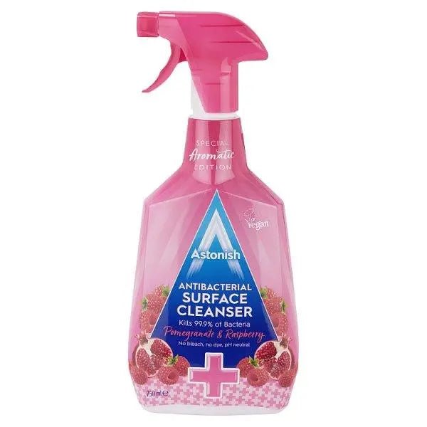 Astonish Antibacterial Surface Cleanser Pomegranate & Raspberry 750ml (Case of 6) - Honesty Sales
