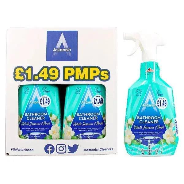 Astonish Bathroom Cleaner White Jasmine & Basil 750ml (Case of 6) - Honesty Sales
