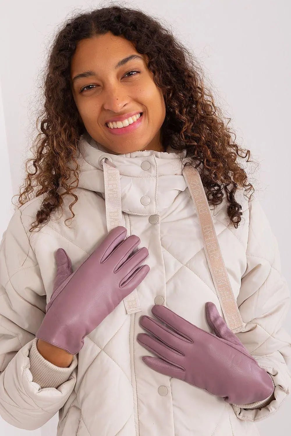 AT Fashionable Women’s Gloves with Phone-Friendly Embroidery - Honesty Sales
