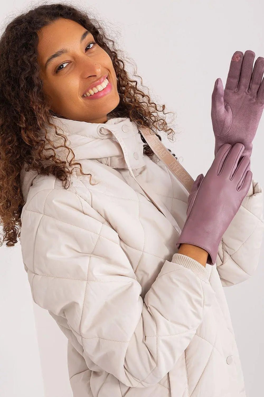 AT Fashionable Women’s Gloves with Phone-Friendly Embroidery - Honesty Sales