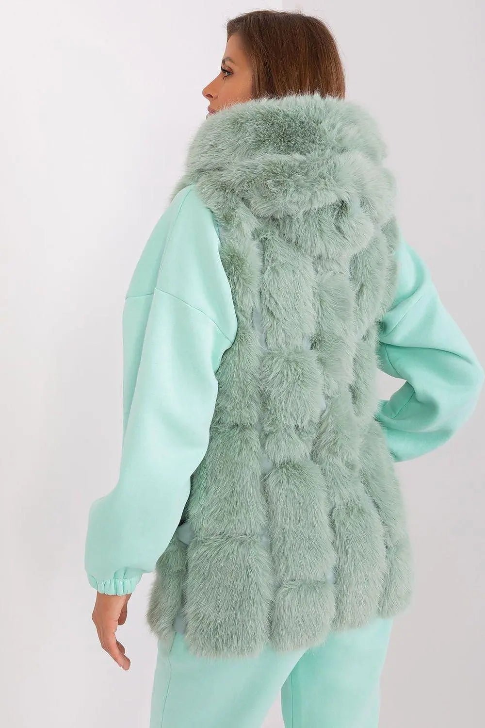 A.T fur polyester vest - Honesty Sales
