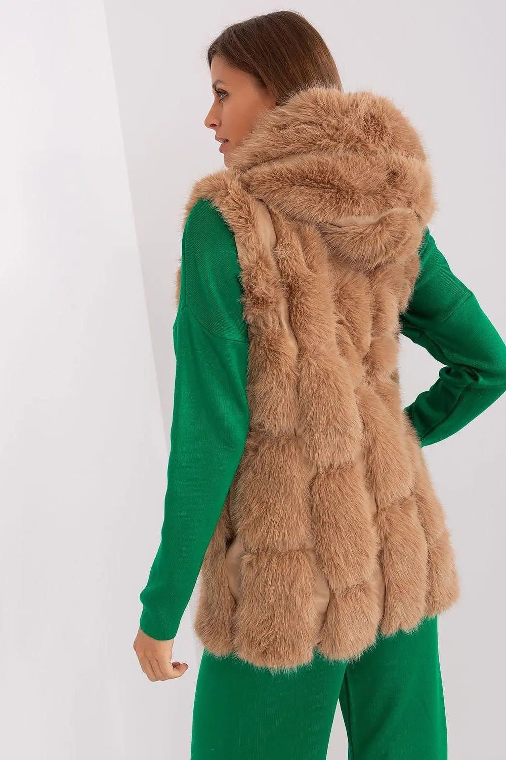 A.T fur polyester vest - Honesty Sales