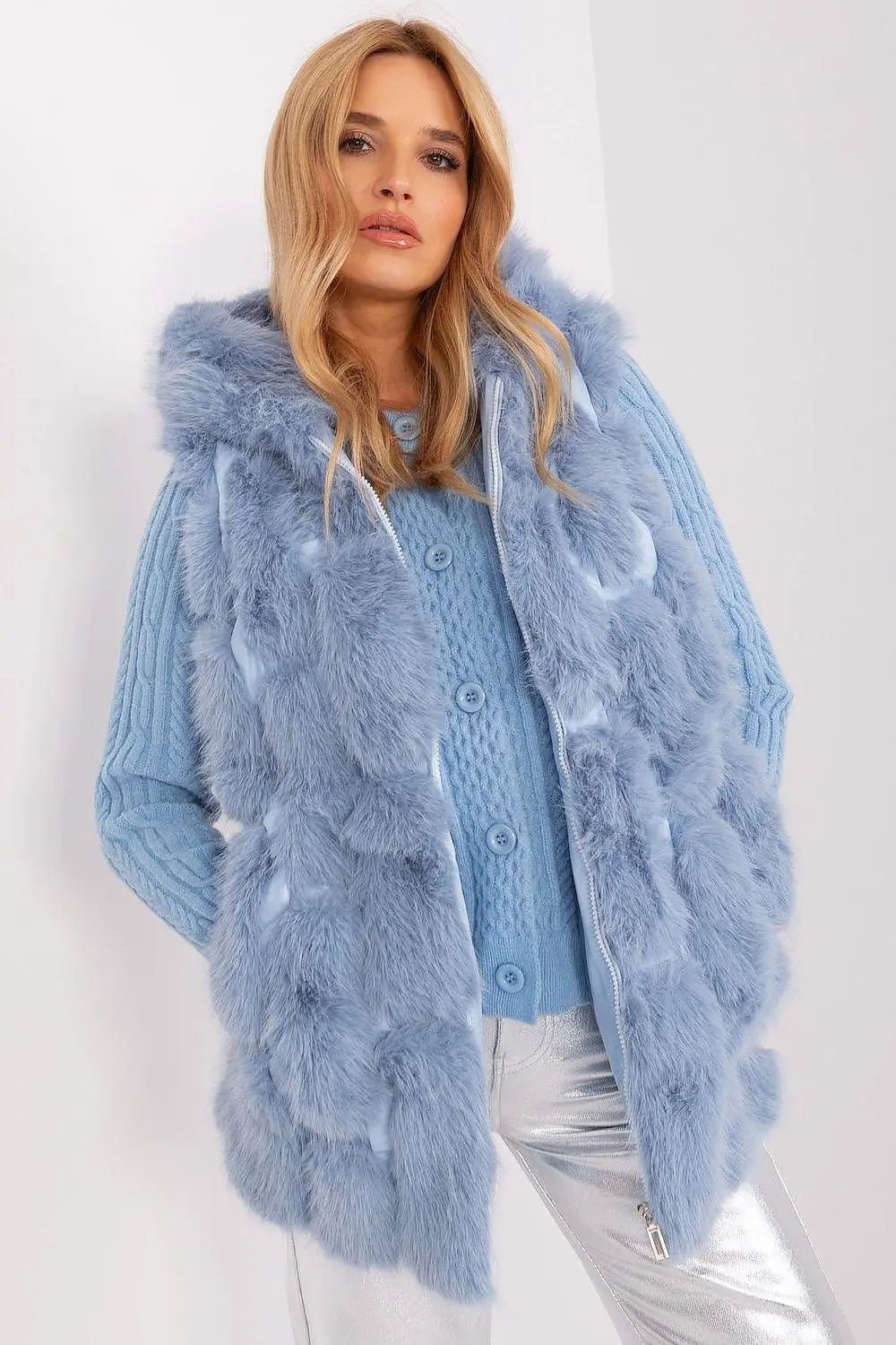A.T fur polyester vest - Honesty Sales