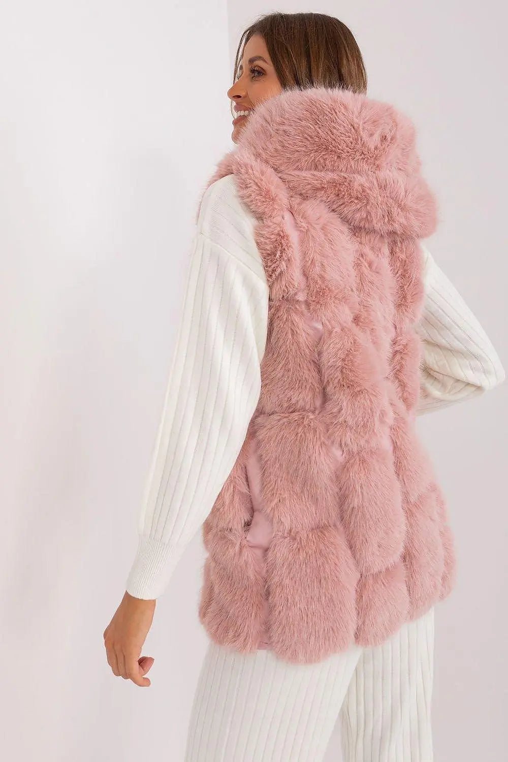 A.T fur polyester vest - Honesty Sales