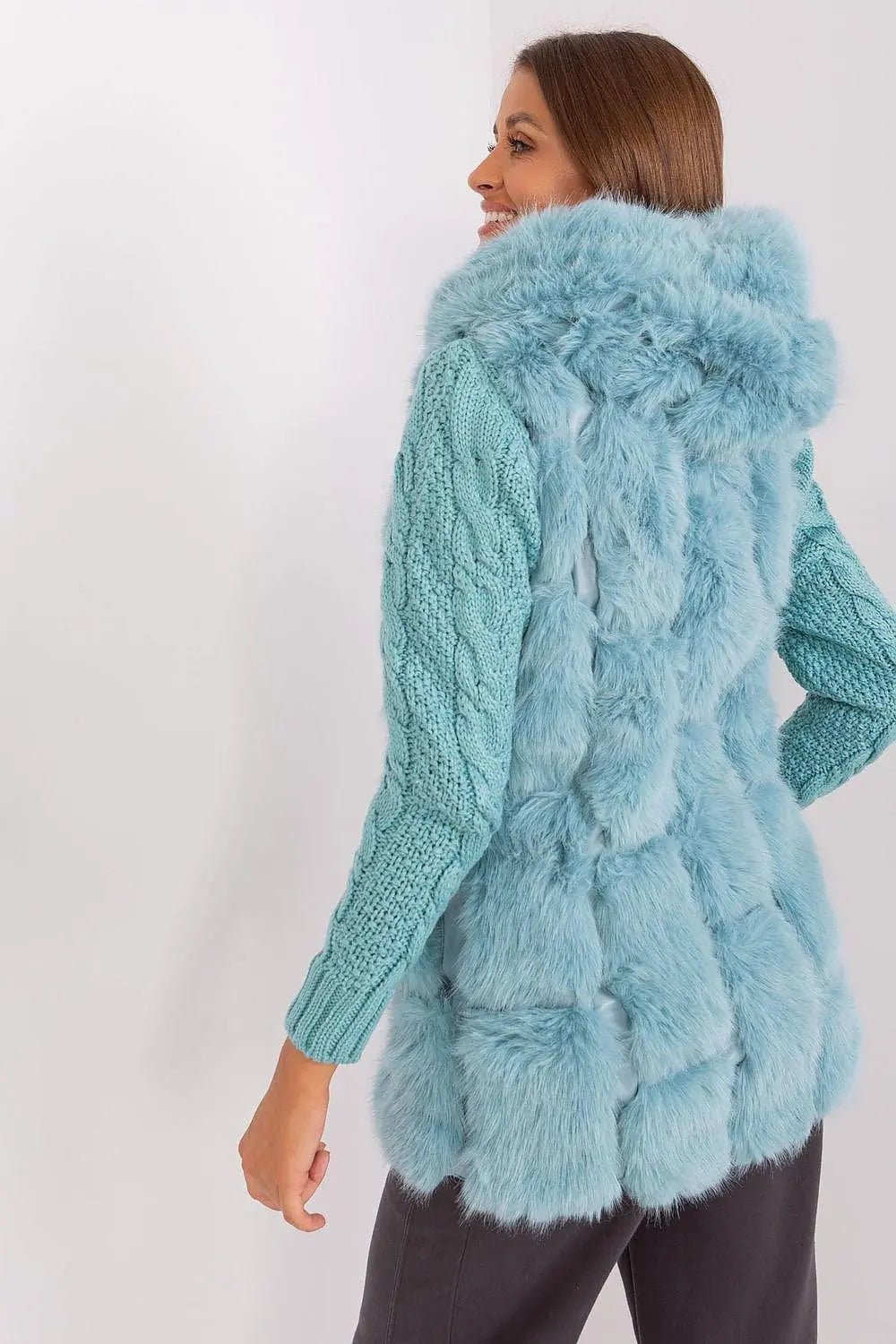 A.T fur polyester vest - Honesty Sales