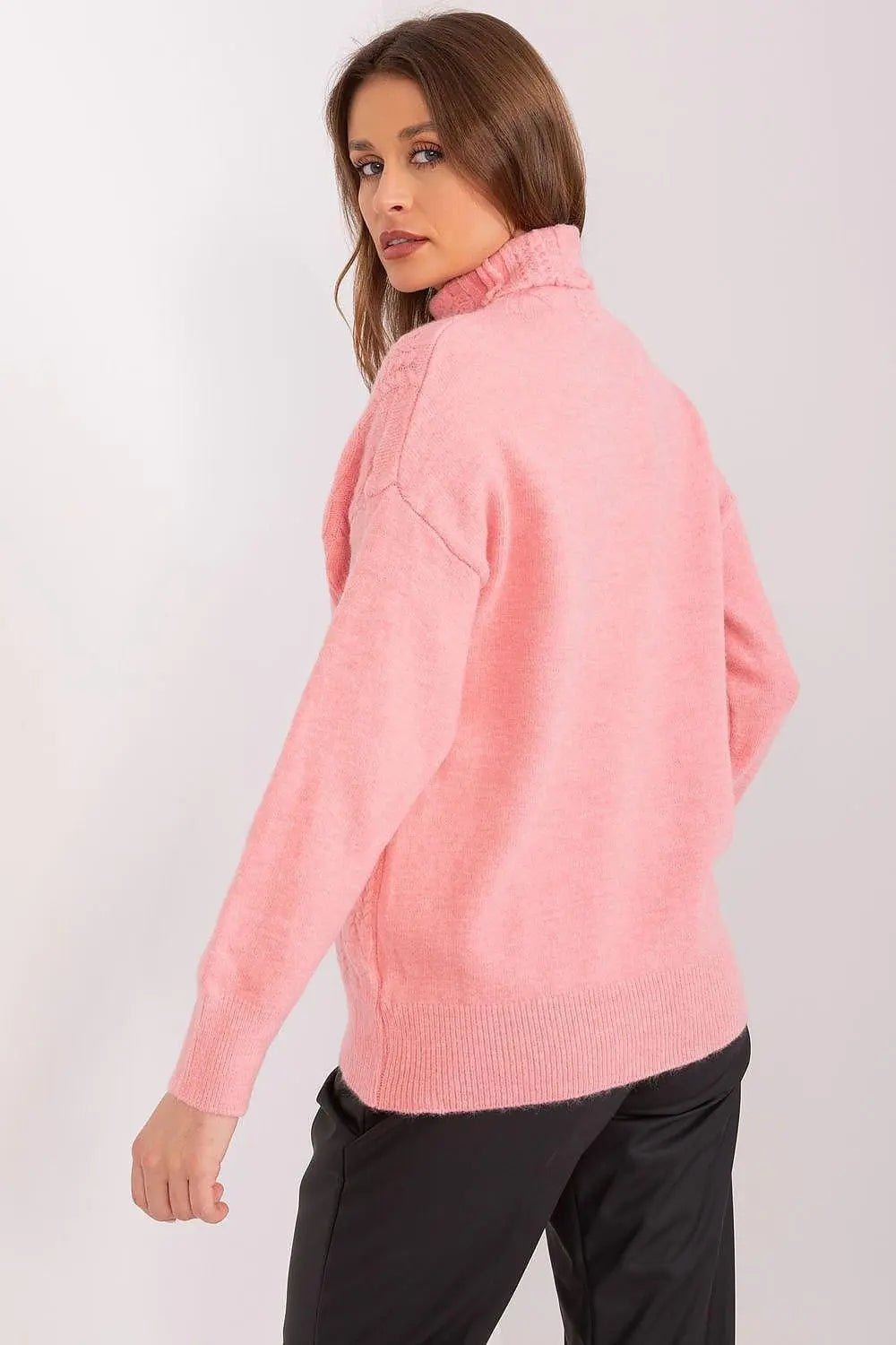 AT high-quality acrylic turtleneck sweater - Honesty Sales