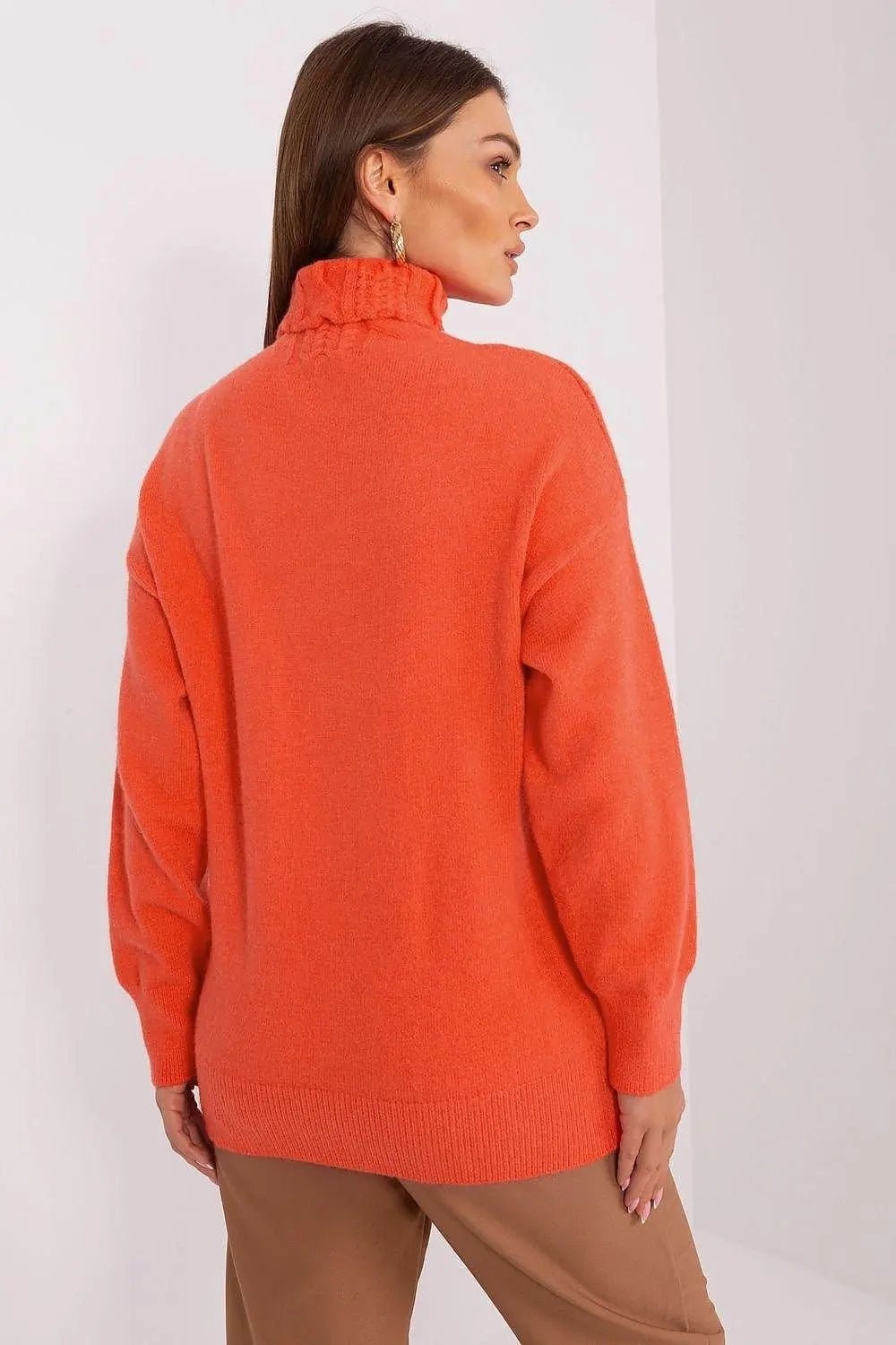 AT high-quality acrylic turtleneck sweater - Honesty Sales