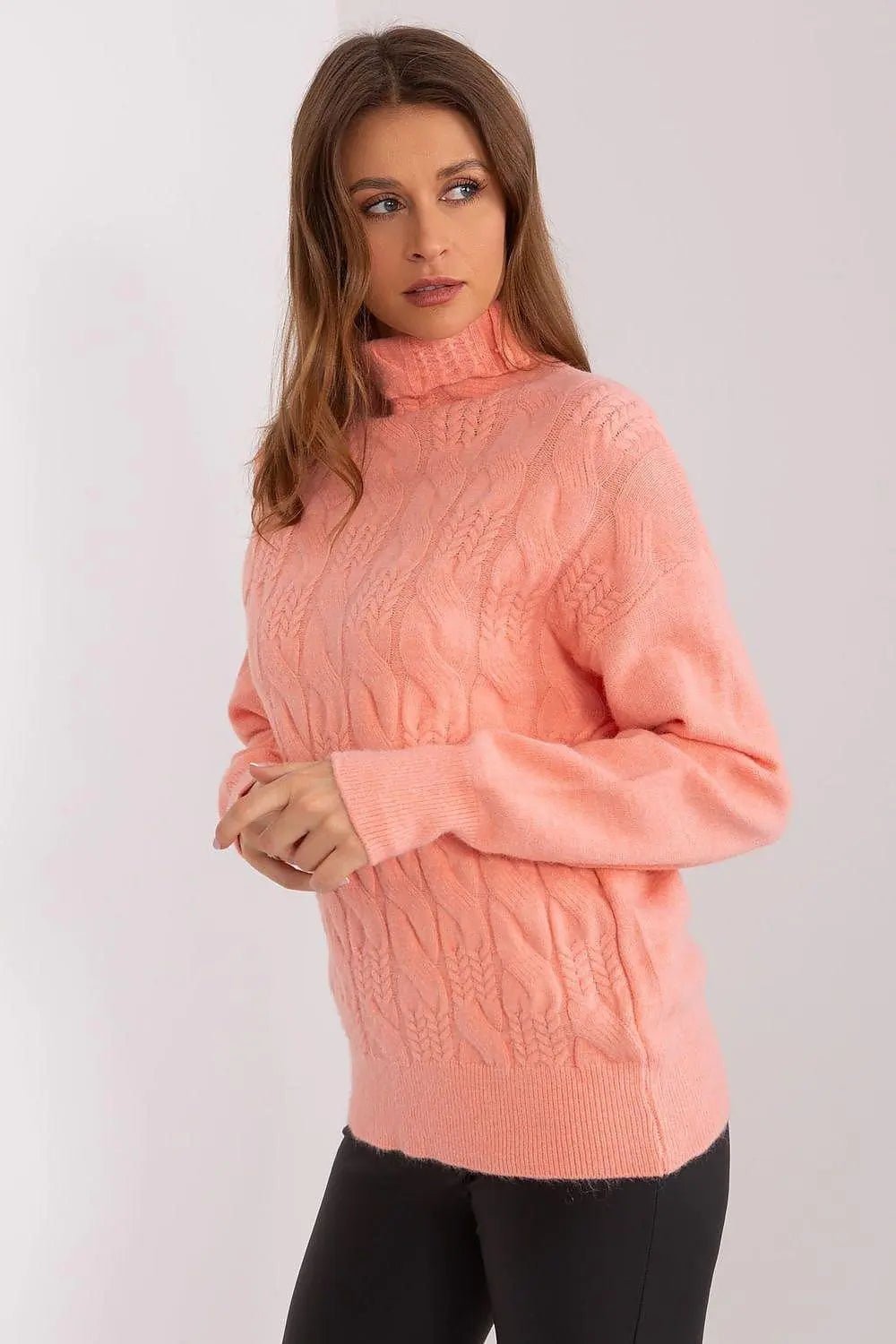 AT high-quality acrylic turtleneck sweater - Honesty Sales
