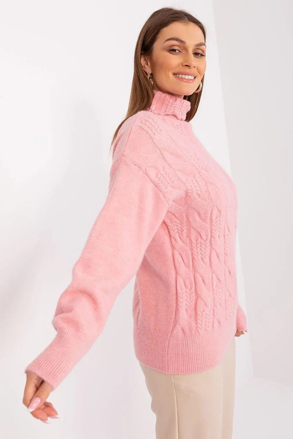 AT high-quality acrylic turtleneck sweater - Honesty Sales