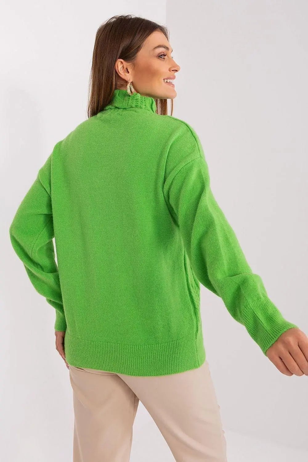 AT high-quality acrylic turtleneck sweater - Honesty Sales