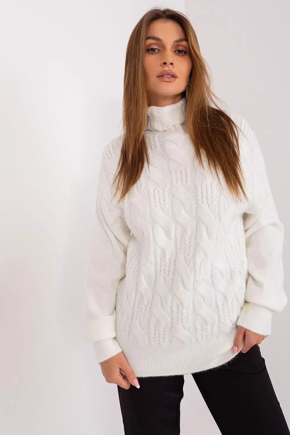 AT high-quality acrylic turtleneck sweater - Honesty Sales