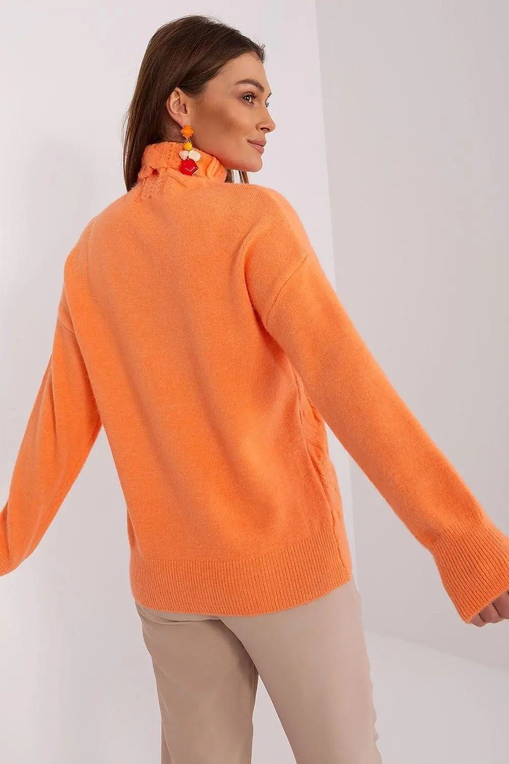 AT high-quality acrylic turtleneck sweater - Honesty Sales