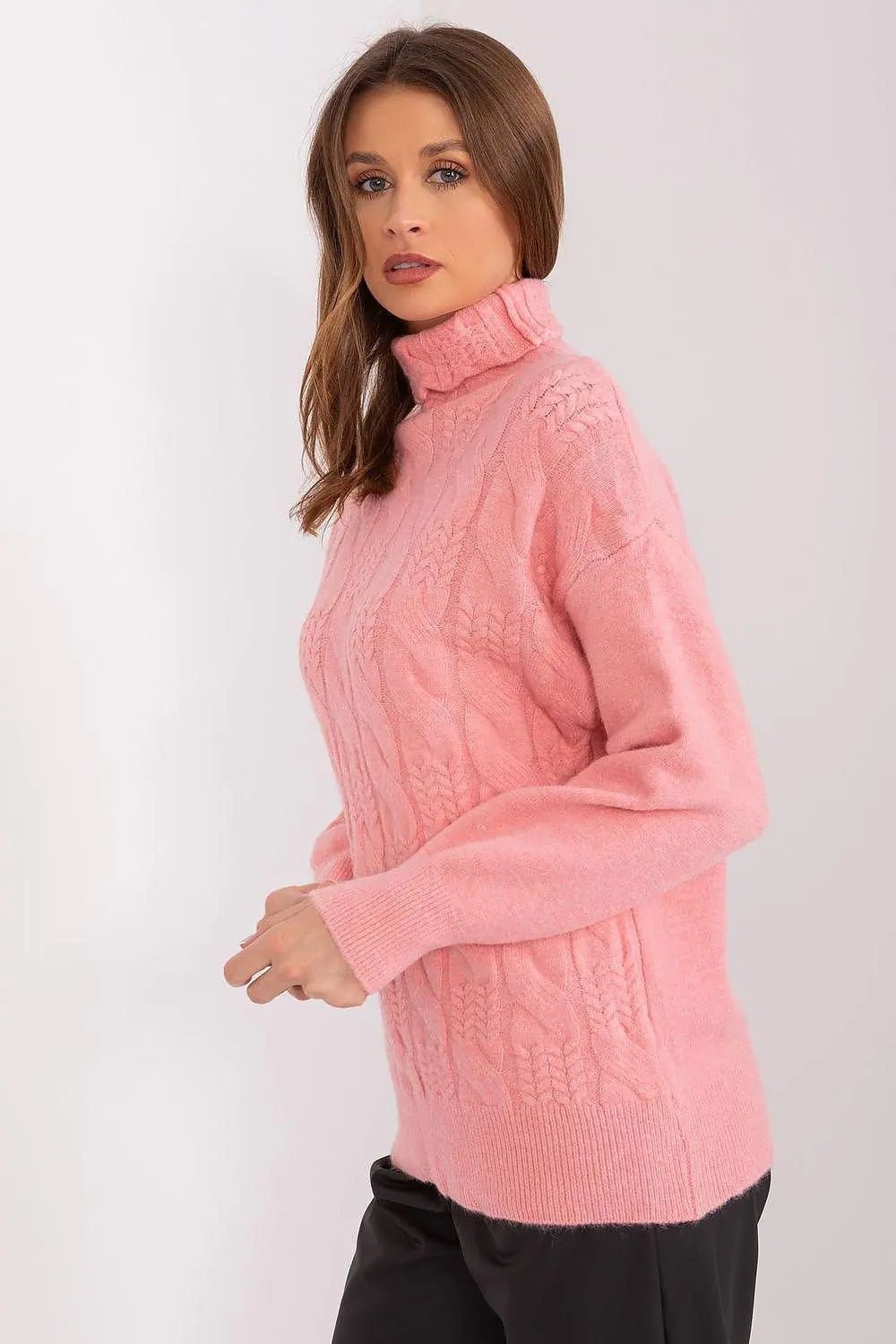 AT high-quality acrylic turtleneck sweater - Honesty Sales