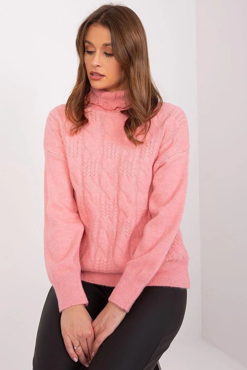AT high-quality acrylic turtleneck sweater - Honesty Sales
