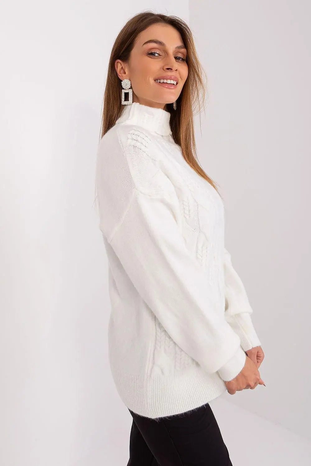 AT high-quality acrylic turtleneck sweater - Honesty Sales