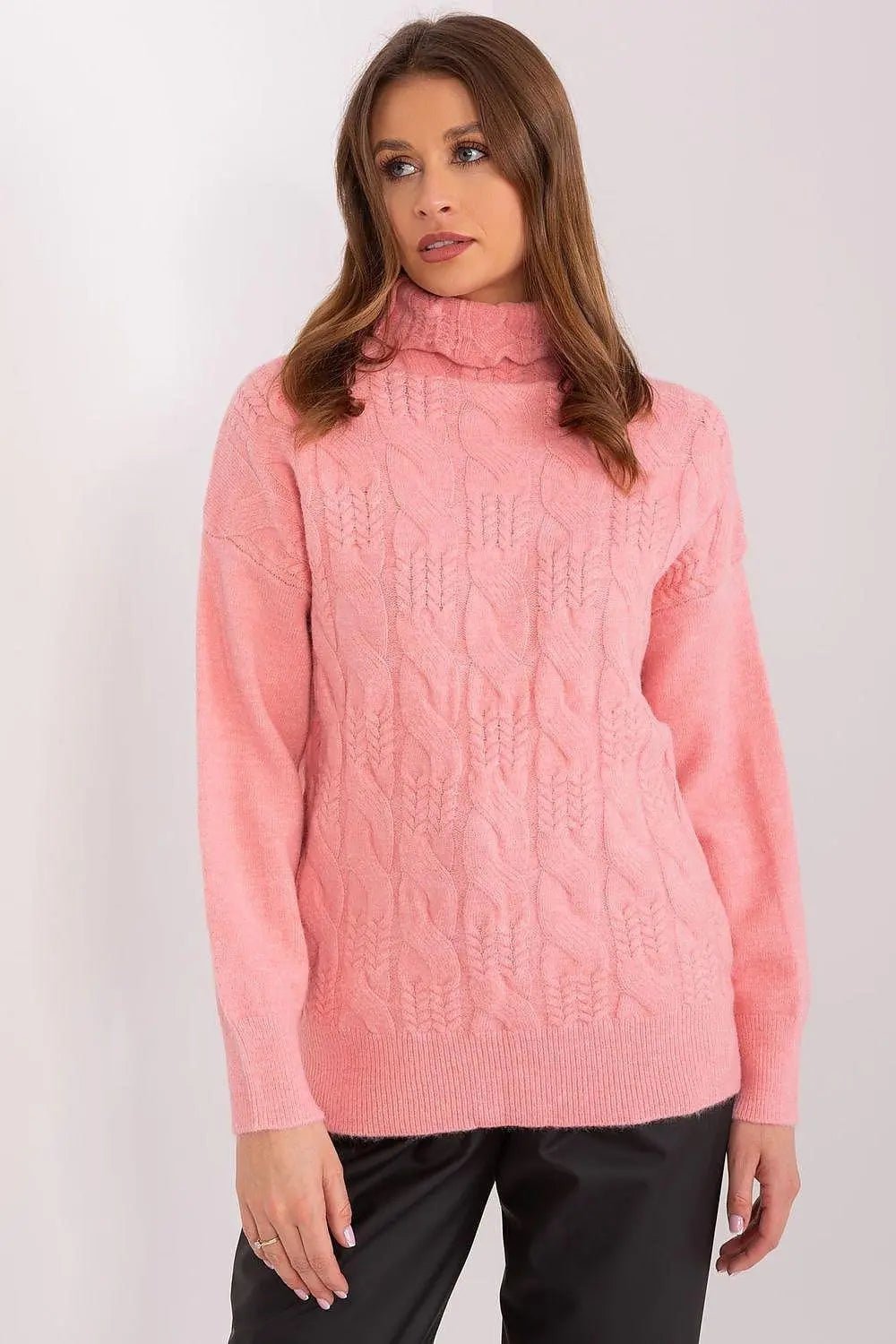 AT high-quality acrylic turtleneck sweater - Honesty Sales