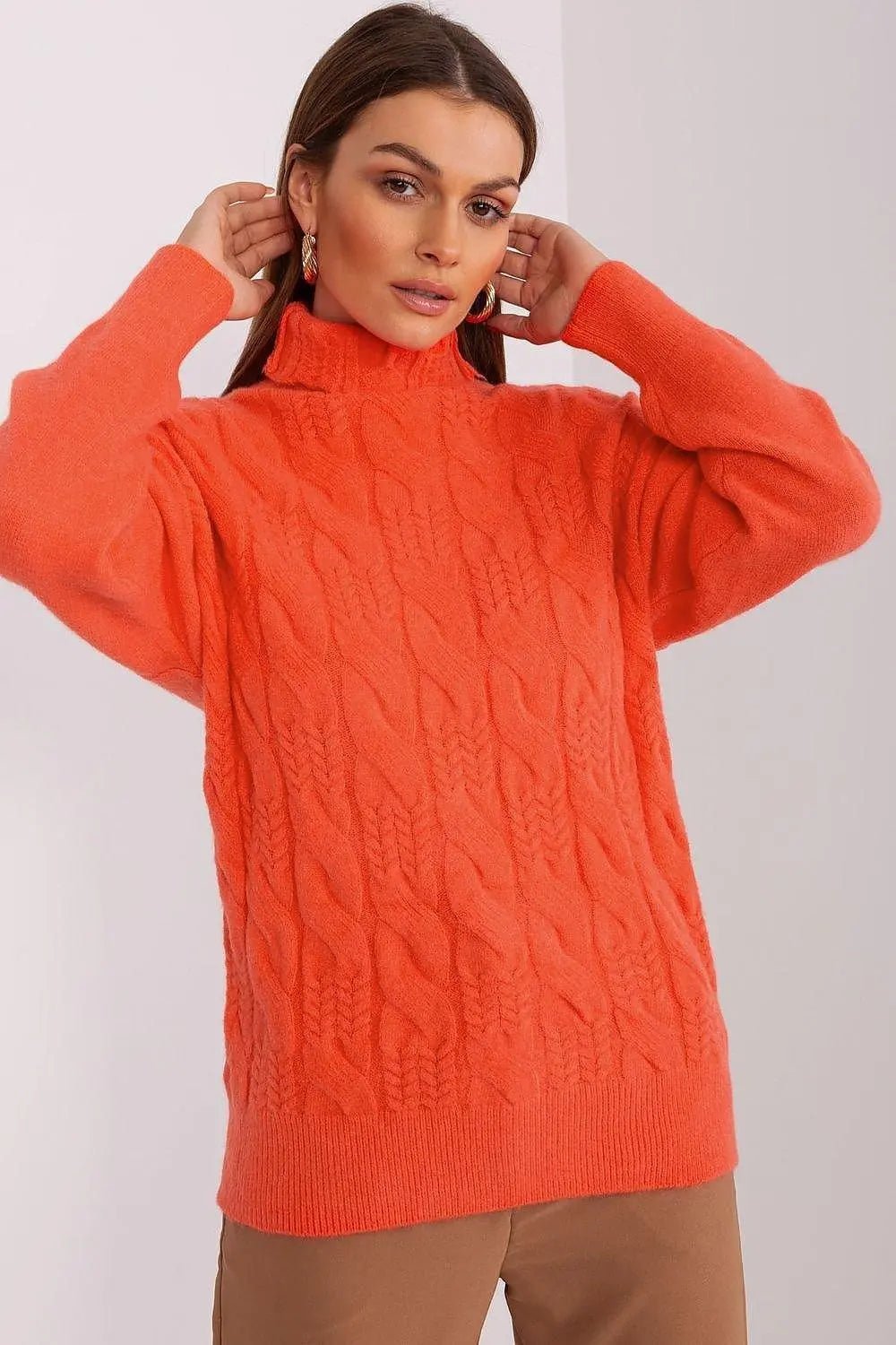 AT high-quality acrylic turtleneck sweater - Honesty Sales