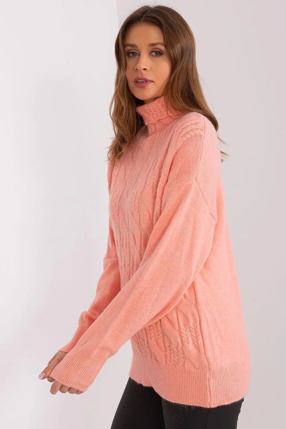 AT high-quality acrylic turtleneck sweater - Honesty Sales