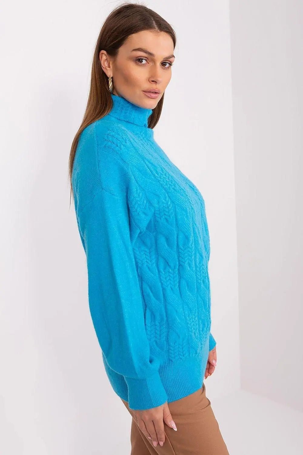 AT high-quality acrylic turtleneck sweater - Honesty Sales