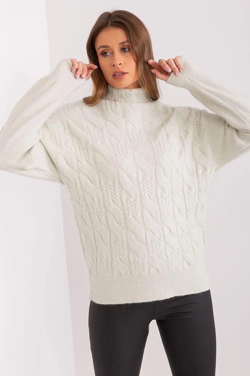 AT high-quality acrylic turtleneck sweater - Honesty Sales